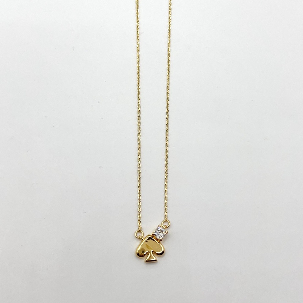 KS889-Kate Spade heart and crystal necklace